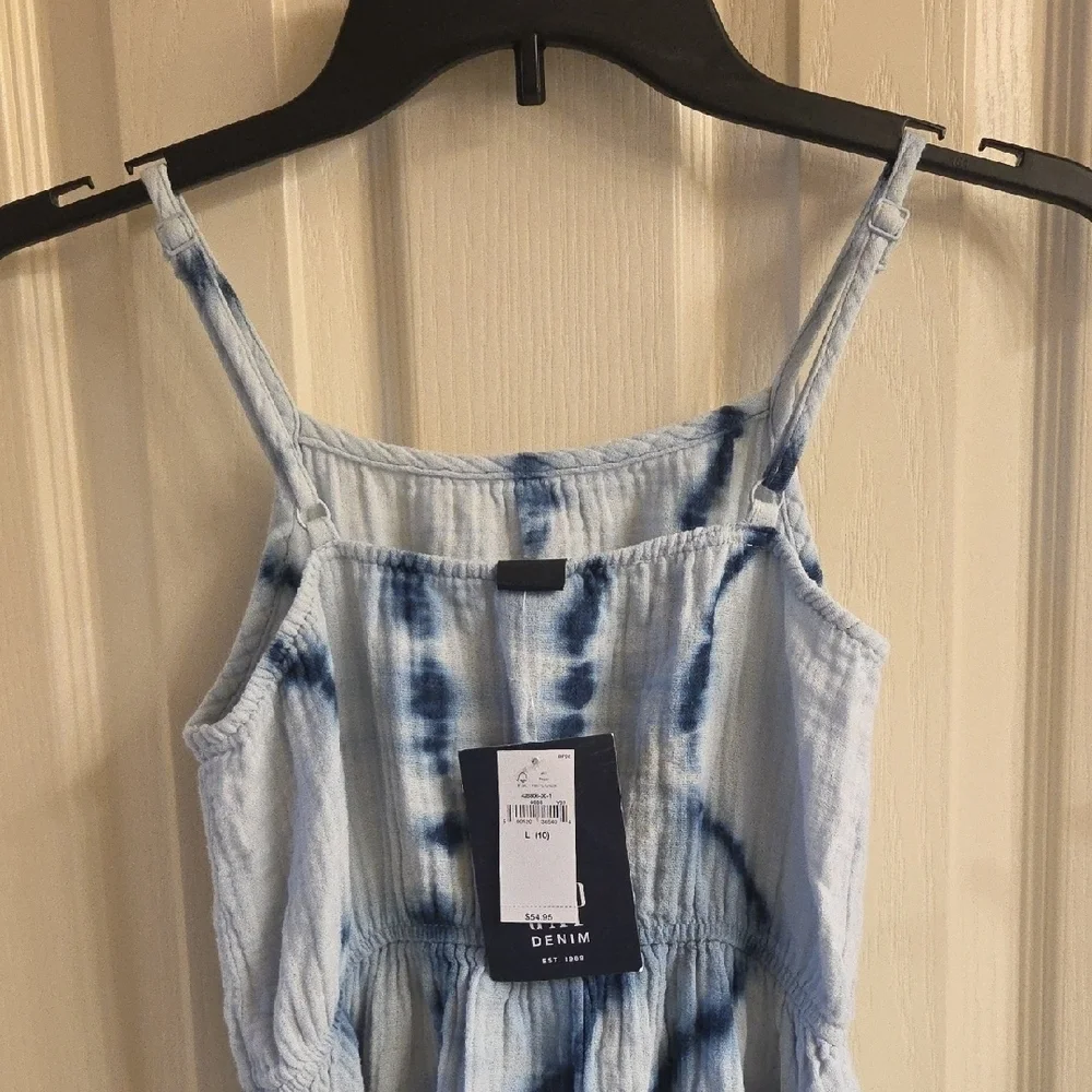 GAP Blue Tie-Dye Dress